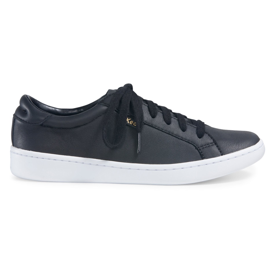 Zapatillas Keds Mujer Ace Cuero Negras