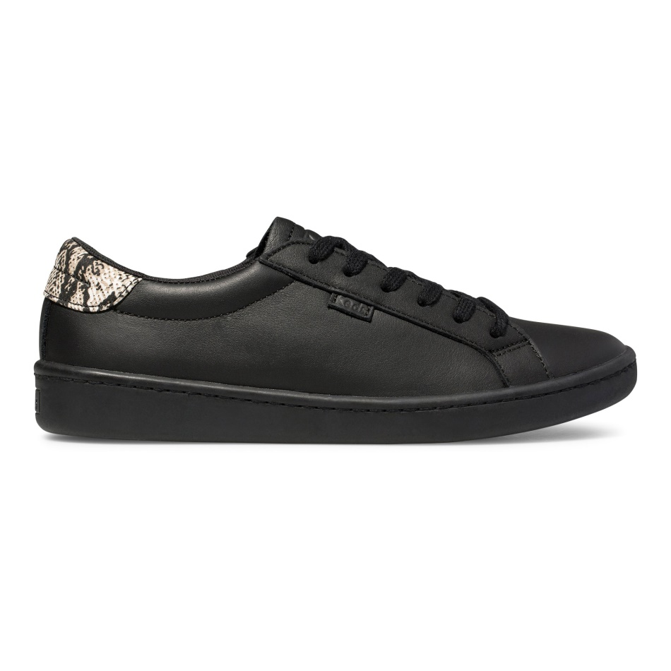 Zapatillas Keds Mujer Ace Cuero Mezcla Negro