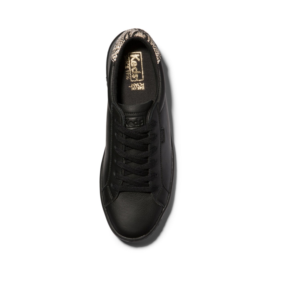 Zapatillas Keds Mujer Ace Cuero Mezcla Negro