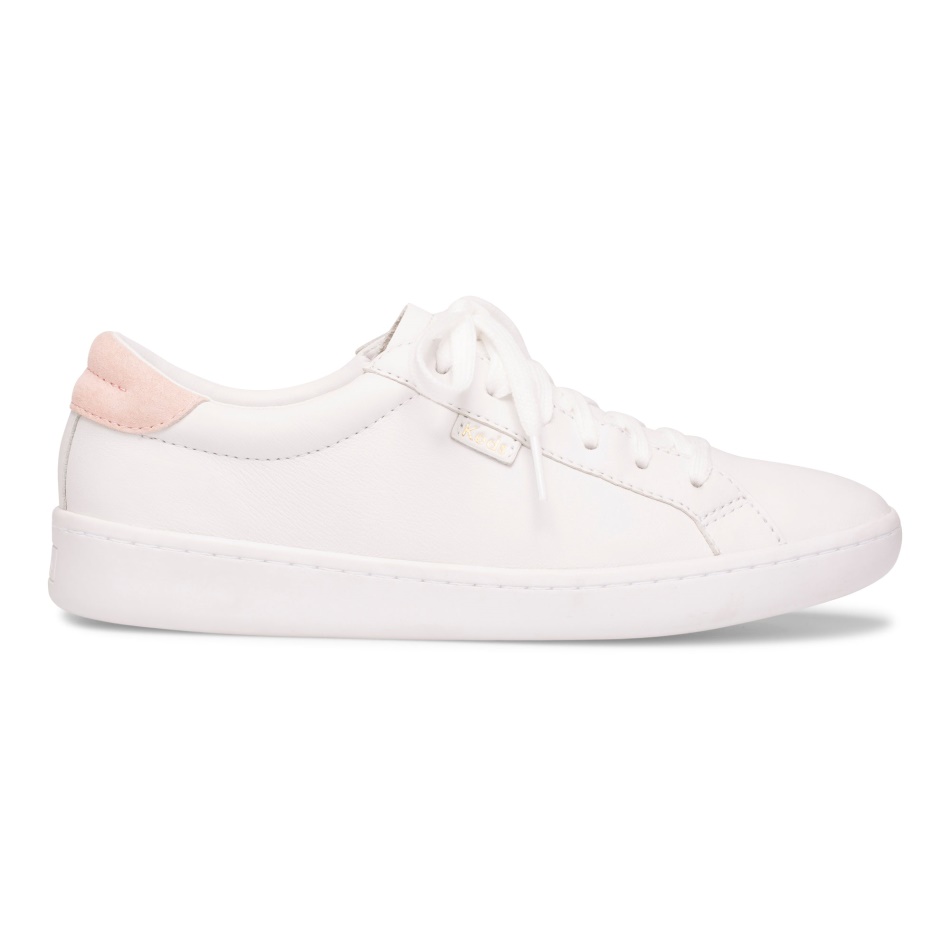 Zapatos Keds Mujer Ace Cuero Blanco Rubor