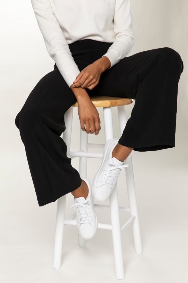 Zapatillas Keds Mujer Ace Cuero Blancas