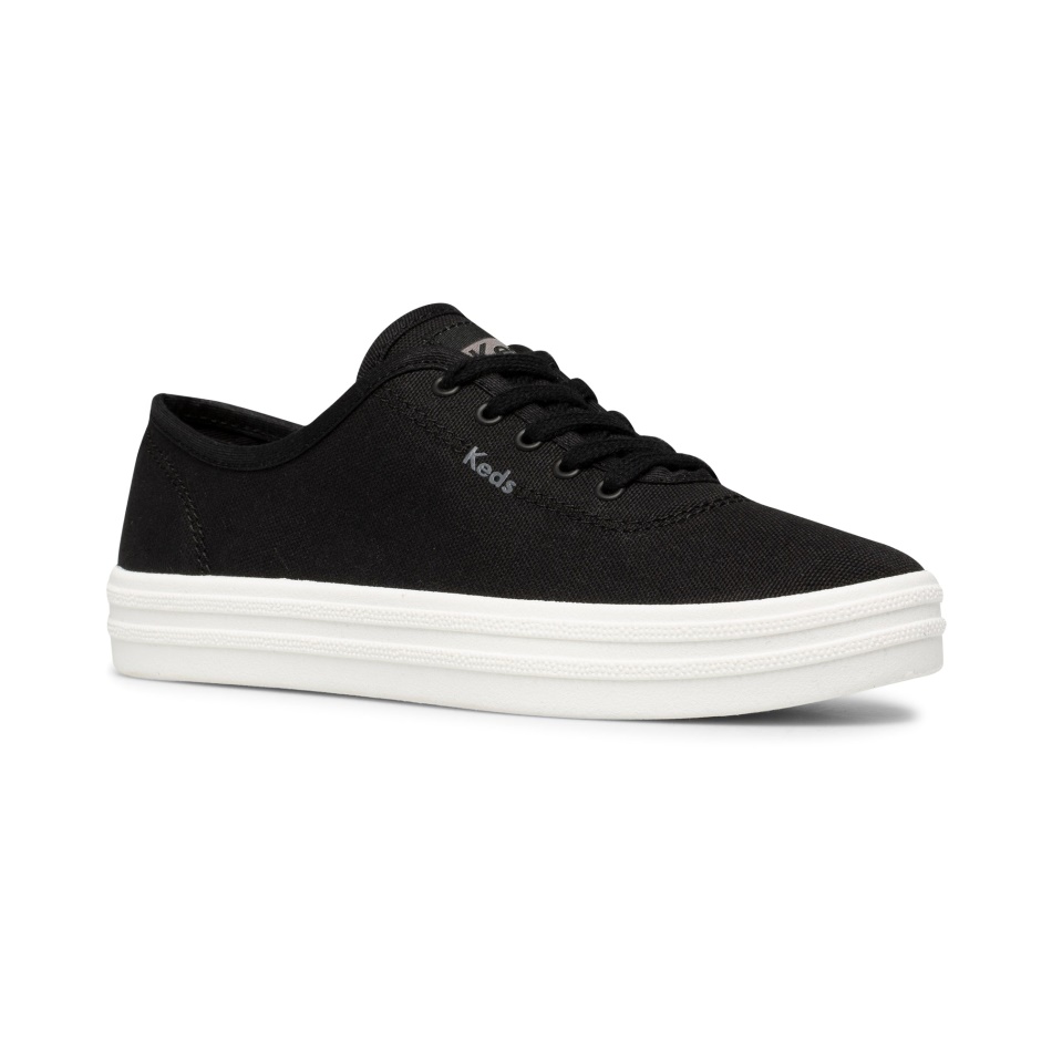 Keds Mujer Breezie Lona Negro Blanco