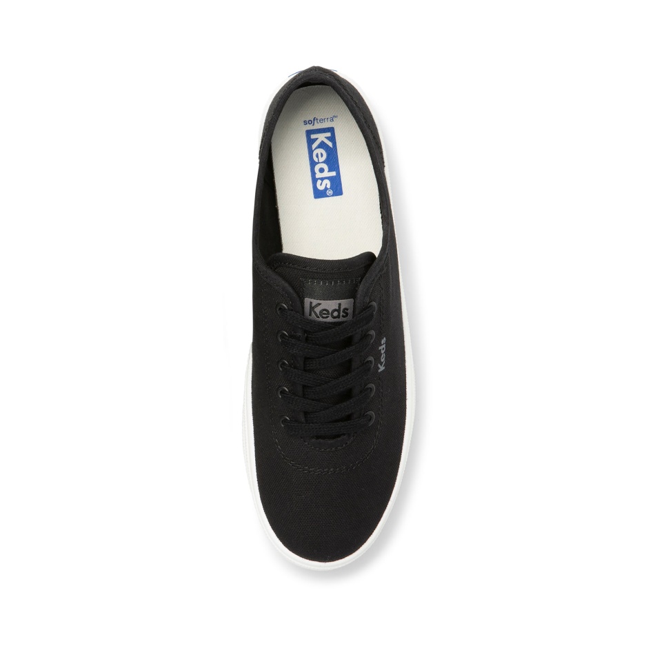 Keds Mujer Breezie Lona Negro Blanco