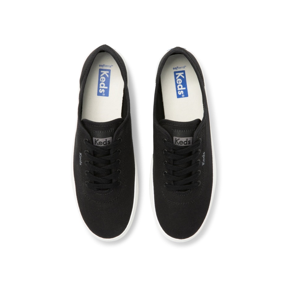 Keds Mujer Breezie Lona Negro Blanco