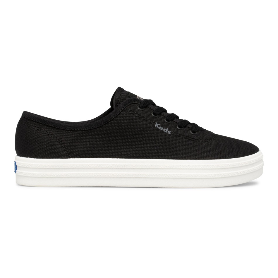 Keds Mujer Breezie Lona Negro Blanco