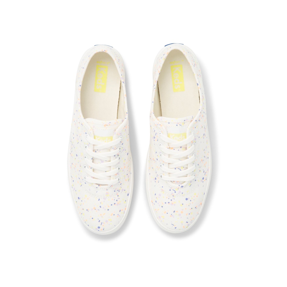 Keds Mujer Breezie Confetti Lienzo Blanco Multi