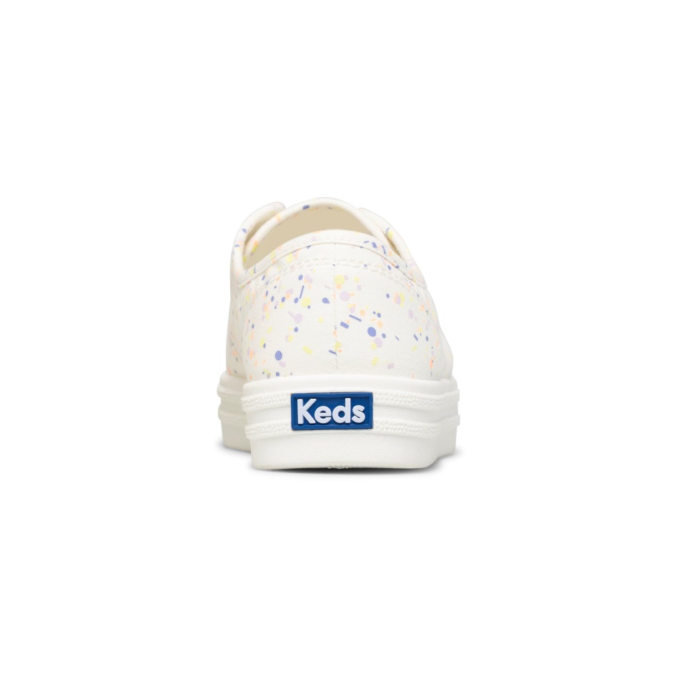 Keds Mujer Breezie Confetti Lienzo Blanco Multi