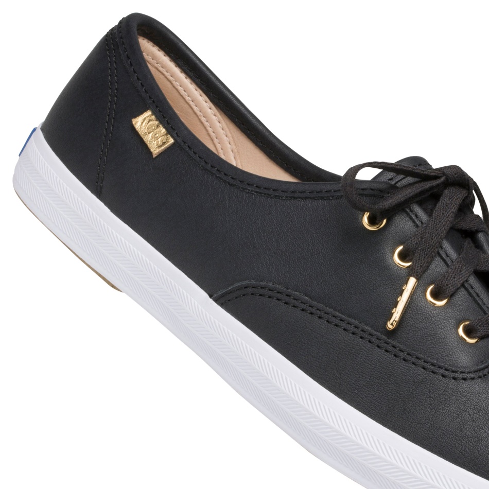 Zapatillas Keds Champion Luxe Cuero Ii Mujer Negras