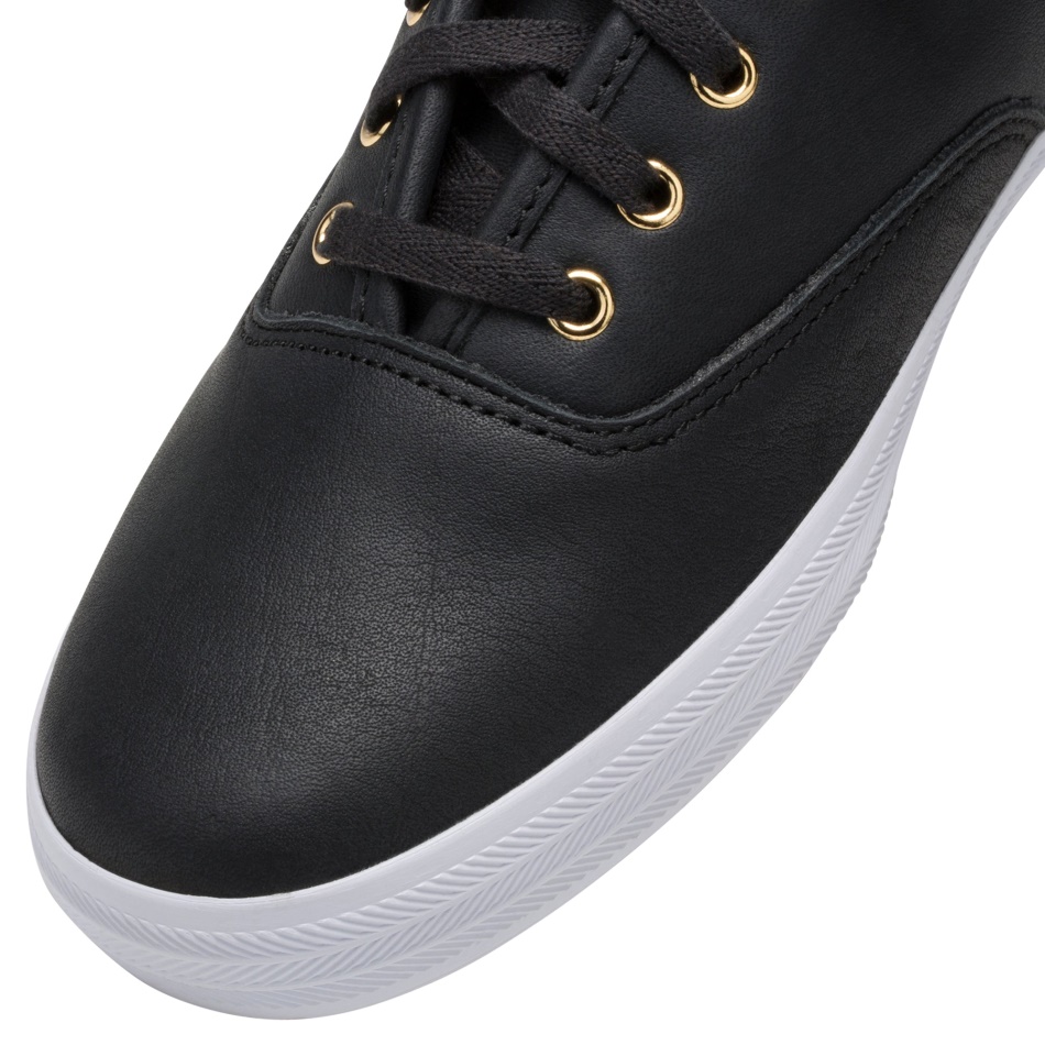 Zapatillas Keds Champion Luxe Cuero Ii Mujer Negras
