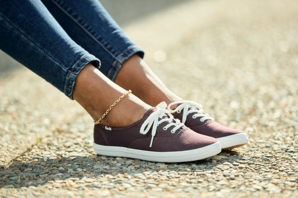 Lona De Algodón Orgánico Champion De Mujer Keds Burdeos