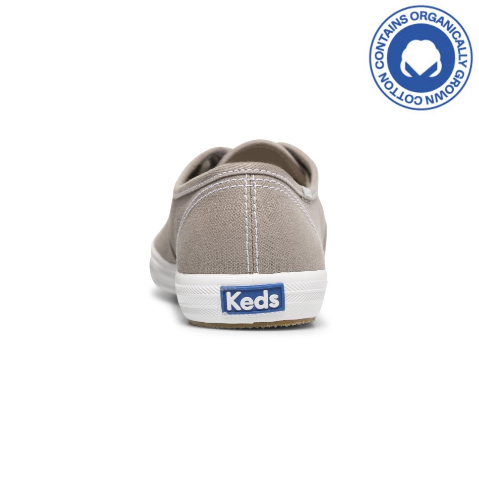 Lona De Algodón Orgánico Champion De Keds Para Mujer Gris Paloma