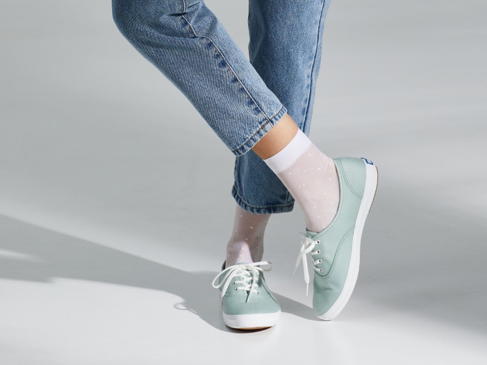 Lona De Algodón Orgánico Champion De Mujer Keds Jade