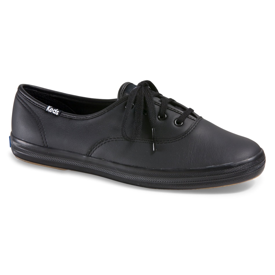 Zapatillas Keds Mujer Champion Originales Cuero Negras