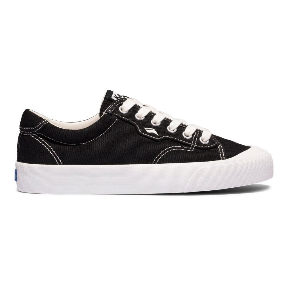 Keds Women's Crew Kick 75 Hazaña. Algodón Orgánico Negro