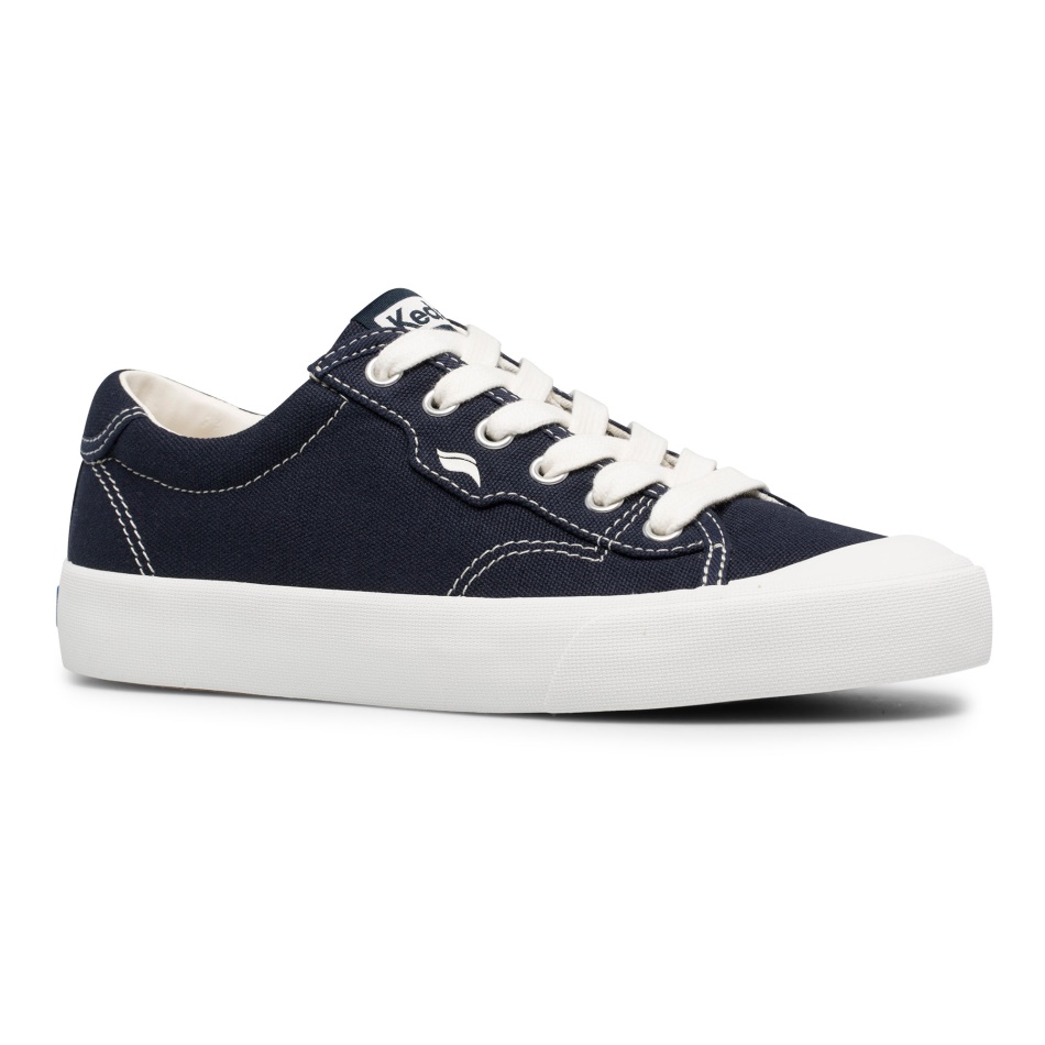 Keds Women's Crew Kick 75 Hazaña. Azul Marino De Algodón Orgánico