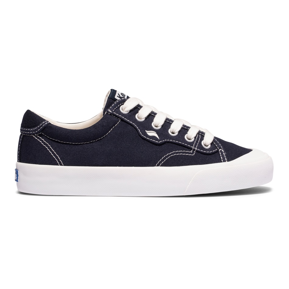 Keds Women's Crew Kick 75 Hazaña. Azul Marino De Algodón Orgánico