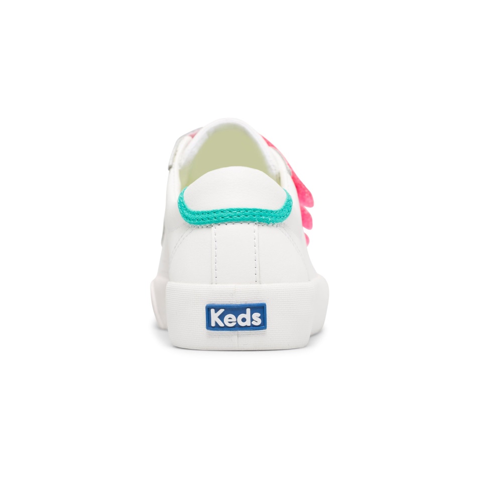 Keds Crew Kick 75 V Para Mujer Cuero Blanco-verde Azulado