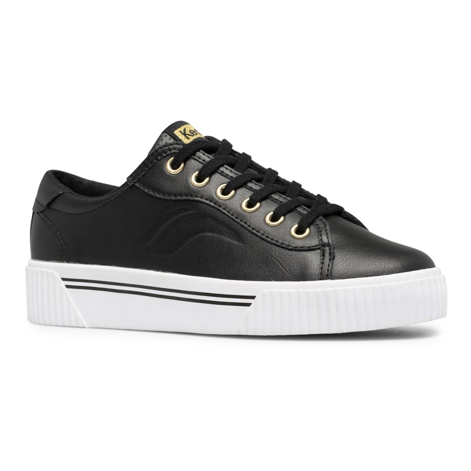 Keds Crew Kick Alto Para Mujer, Color Negro