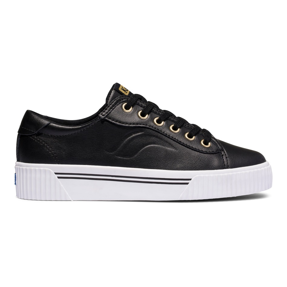 Keds Crew Kick Alto Para Mujer, Color Negro