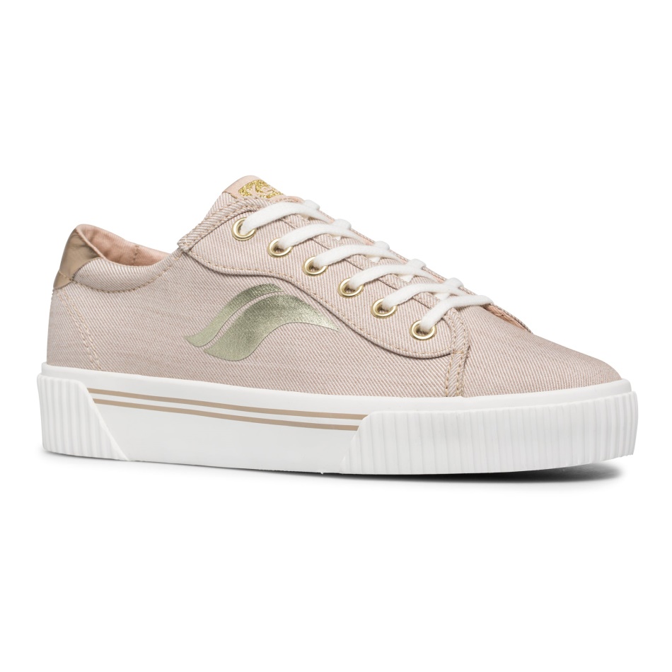 Keds Crew Kick Alto Para Mujer, Sarga Suave, Color Topo