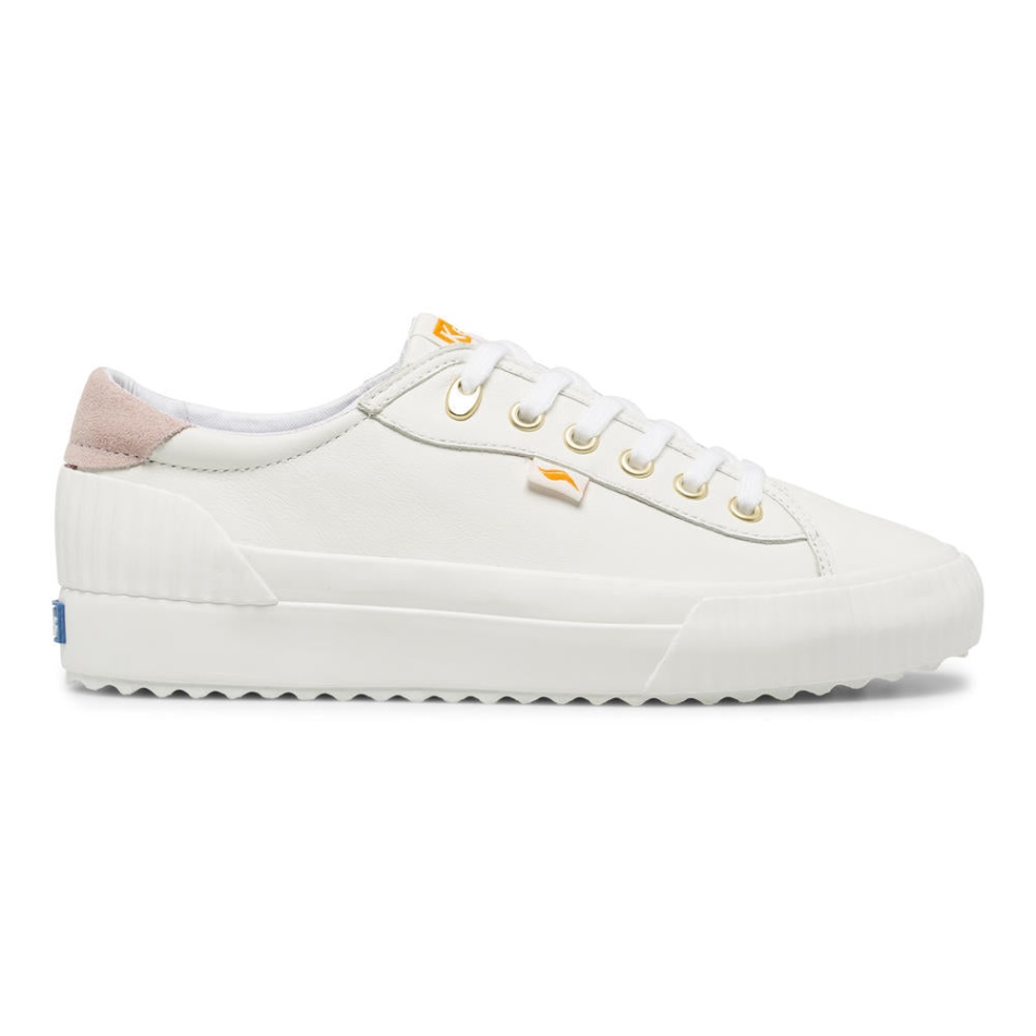 Keds Mujer Demi Trx Cuero Blanco