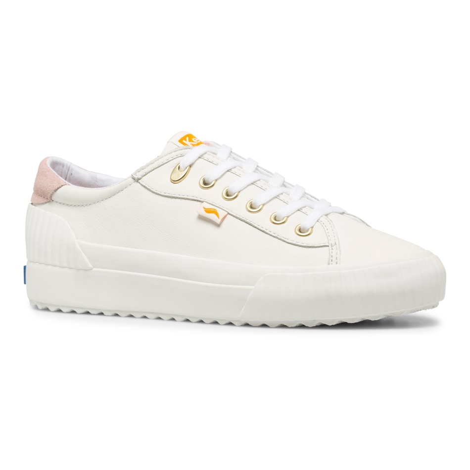 Keds Mujer Demi Trx Cuero Blanco