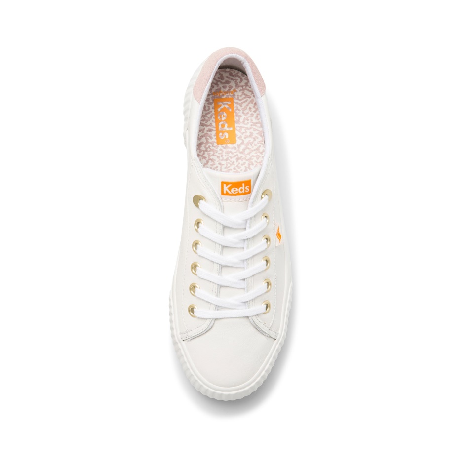 Keds Mujer Demi Trx Cuero Blanco