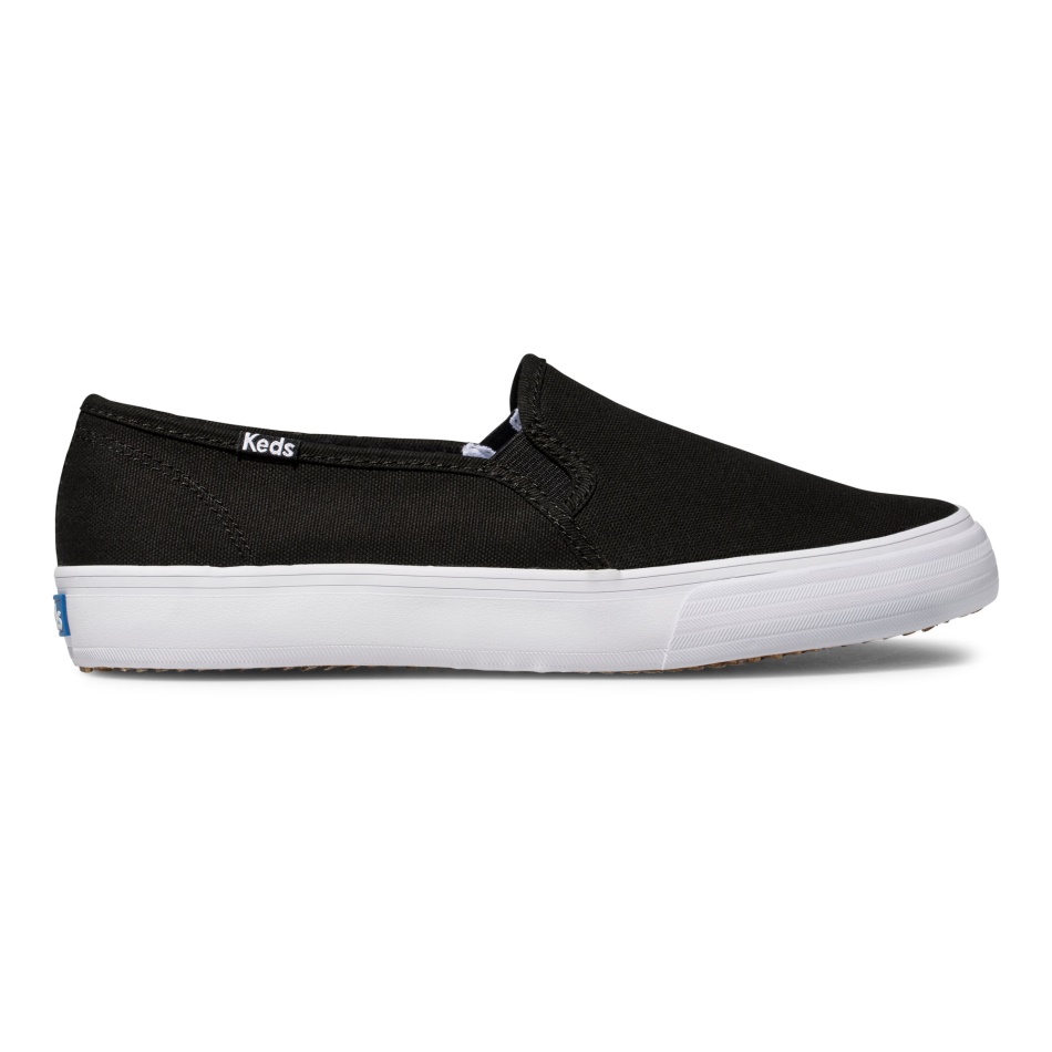 Keds De Lona De Dos Pisos Para Mujer, Color Negro