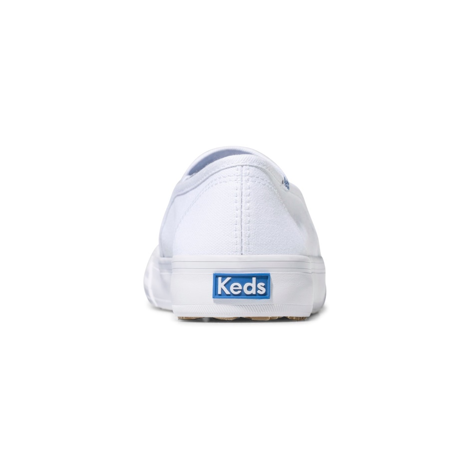 Keds De Lona De Dos Pisos Para Mujer En Blanco