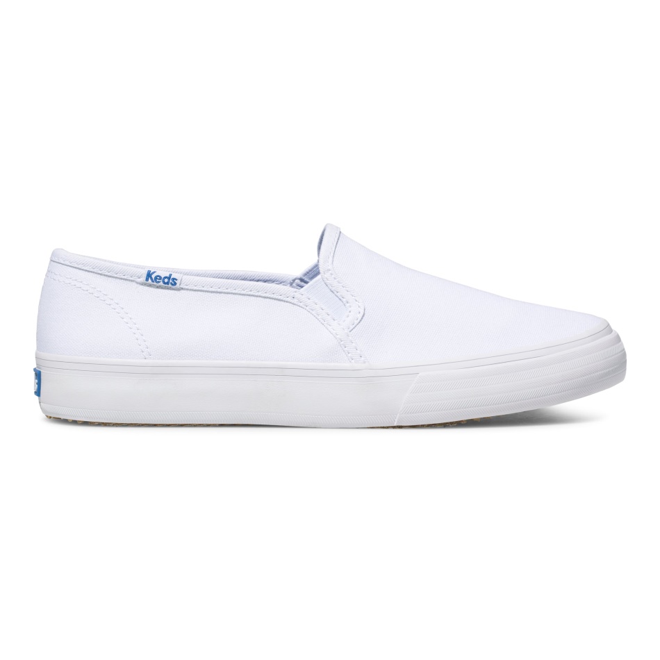 Keds De Lona De Dos Pisos Para Mujer En Blanco