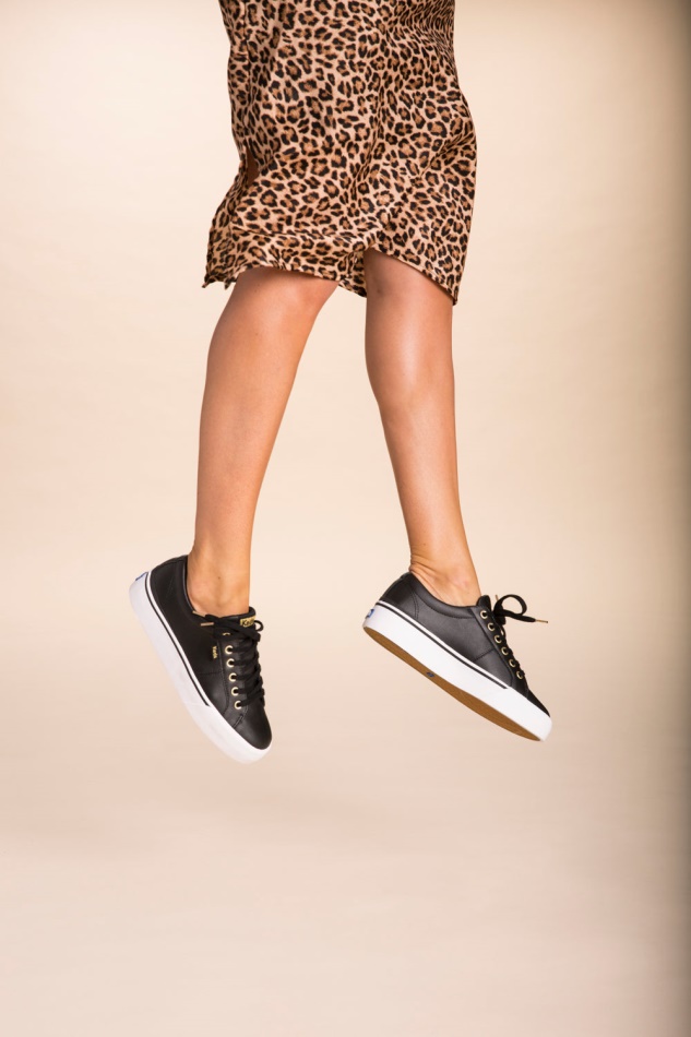 Zapatos Keds Jump Kick Duo Cuero Mujer Negro