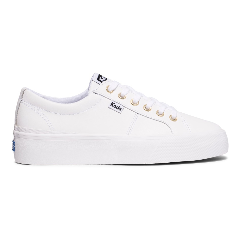 Zapatillas Keds Mujer Jump Kick Duo Cuero Blancas