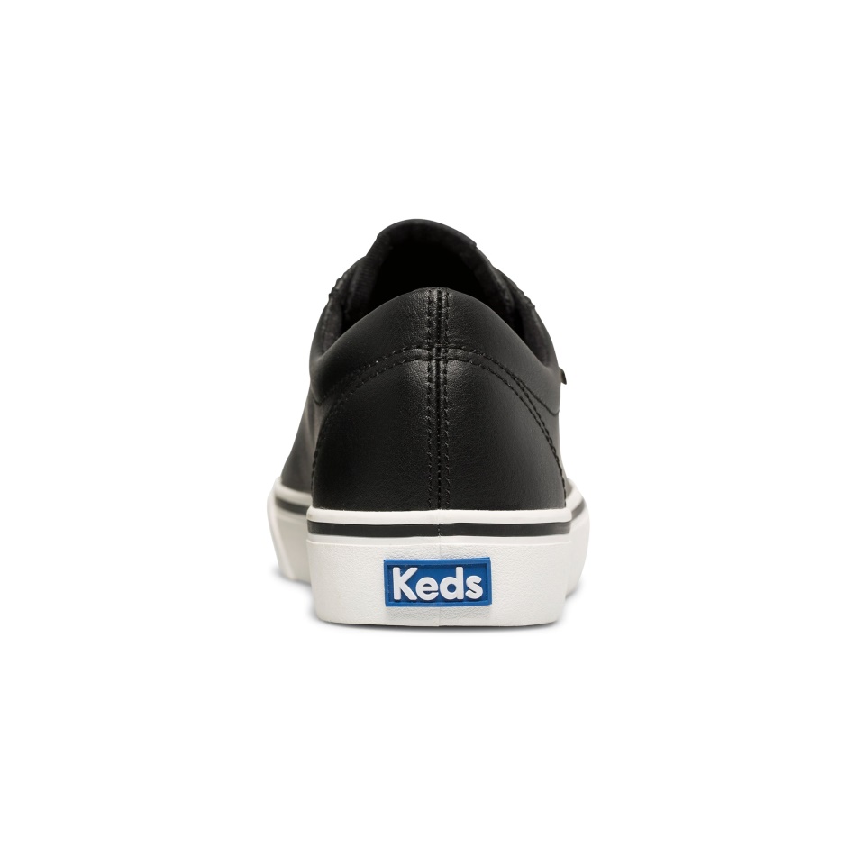 Keds Mujer Jump Kick Cuero Negro-Oro