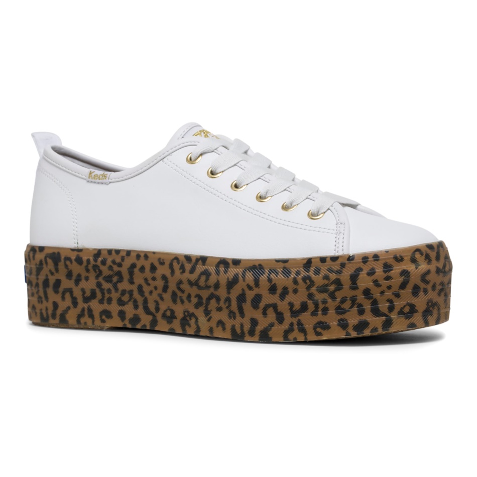 Keds Mujer Keds X Mujer Maravilla Triple Up Cuero Blanco