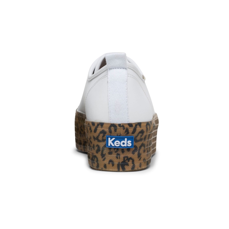 Keds Mujer Keds X Mujer Maravilla Triple Up Cuero Blanco