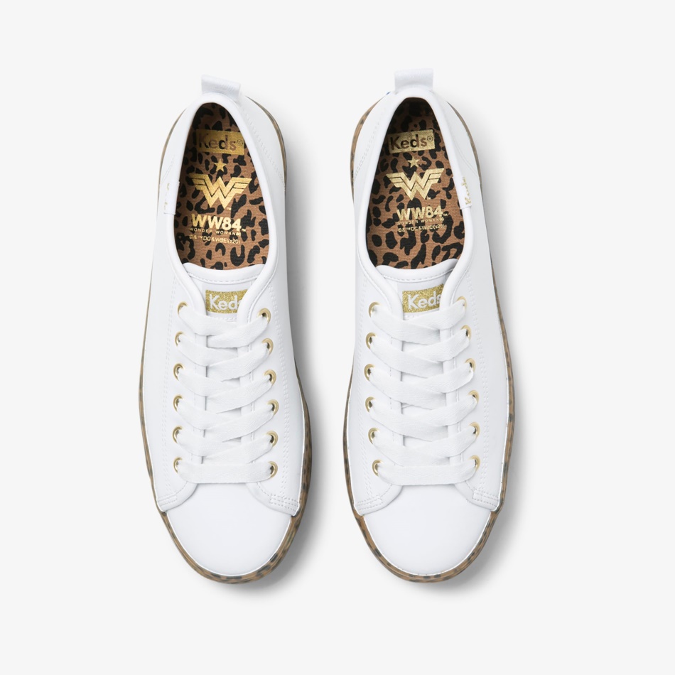 Keds Mujer Keds X Mujer Maravilla Triple Up Cuero Blanco