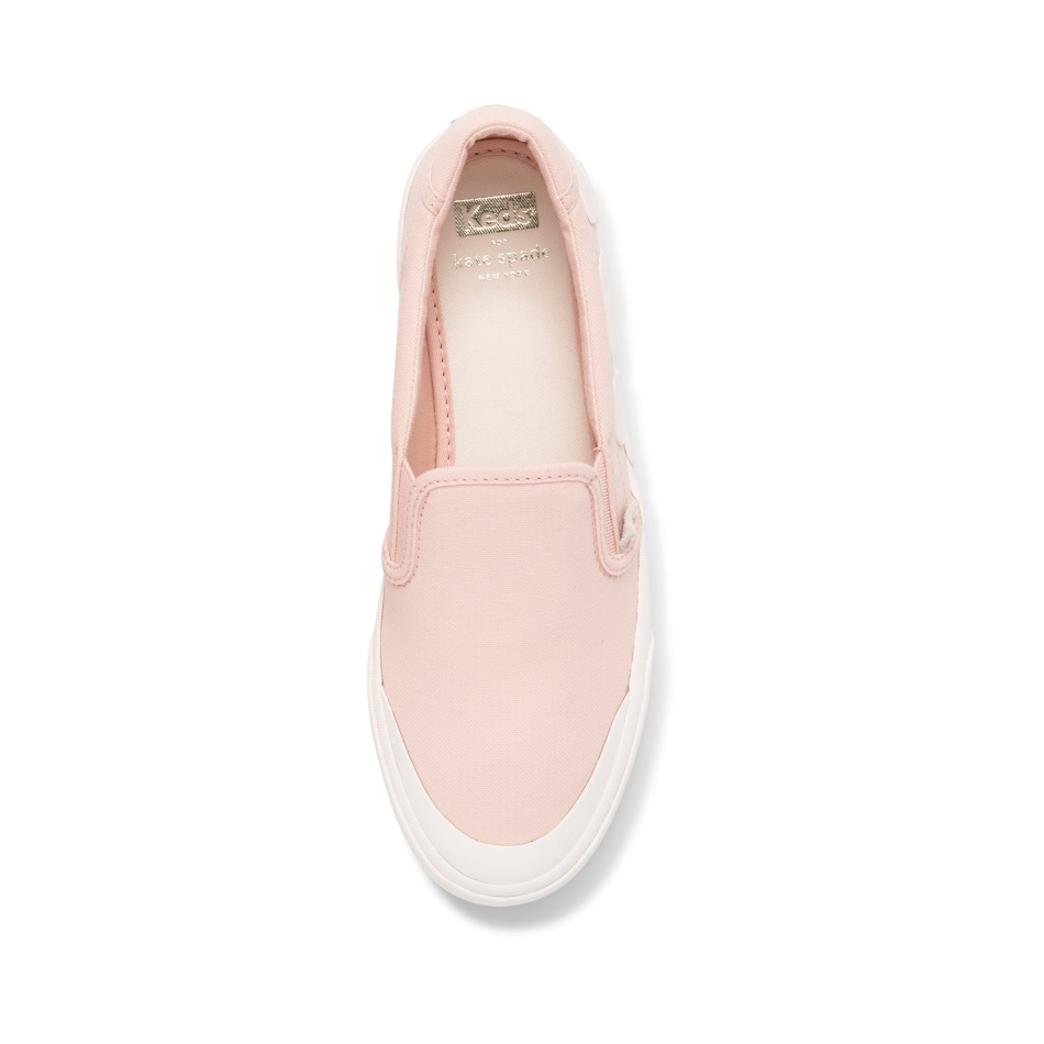 Keds Para Mujer Keds X Kate Spade New York Crew Kick Slip En Aplique De Corazón Rosa