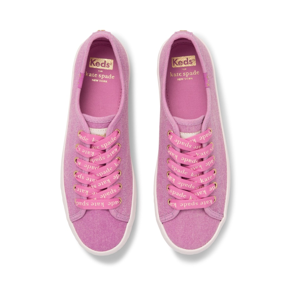 Keds Mujer Keds X Kate Spade New York Kickstart Logo Foxing Malva