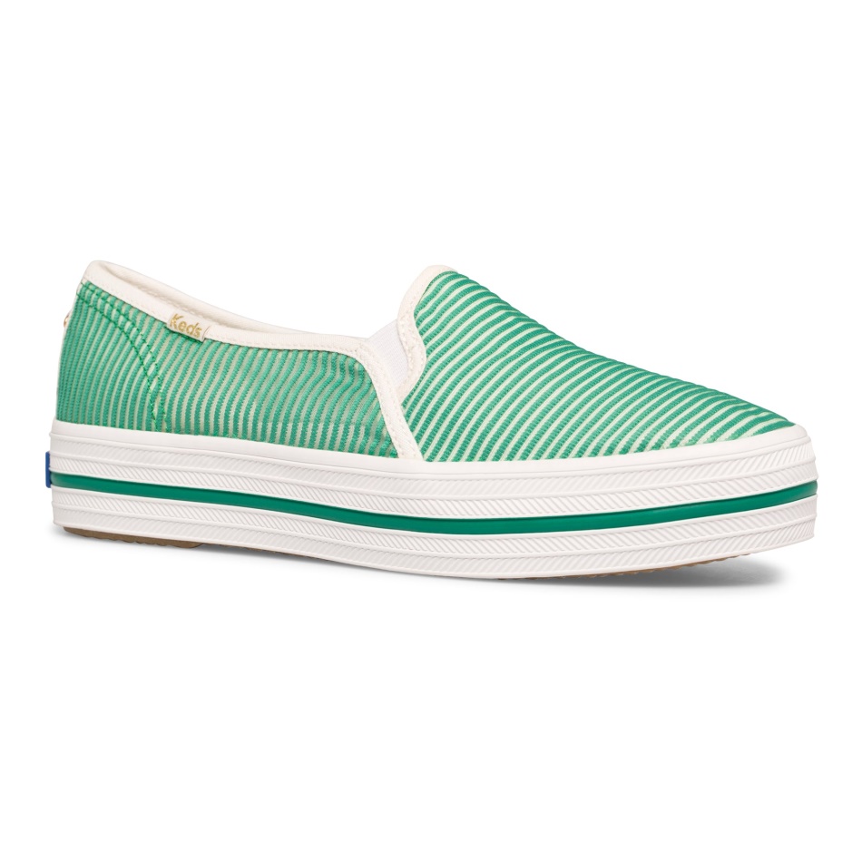 Keds Mujer Keds X Kate Spade New York Triple Decker Stripe Malla Verde