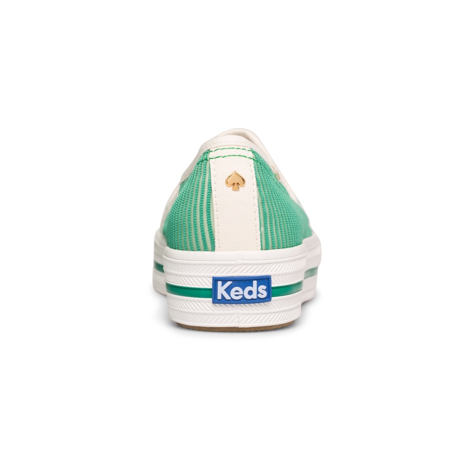 Keds Mujer Keds X Kate Spade New York Triple Decker Stripe Malla Verde