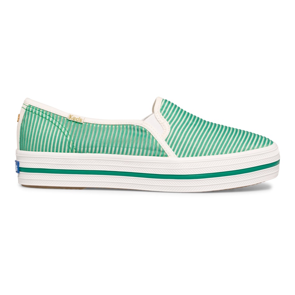 Keds Mujer Keds X Kate Spade New York Triple Decker Stripe Malla Verde