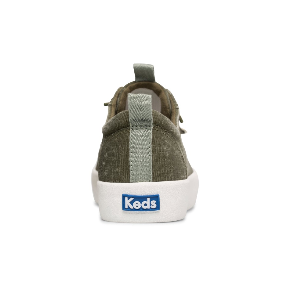 Keds Kickback De Algodón Orgánico Para Mujer, Olive Night