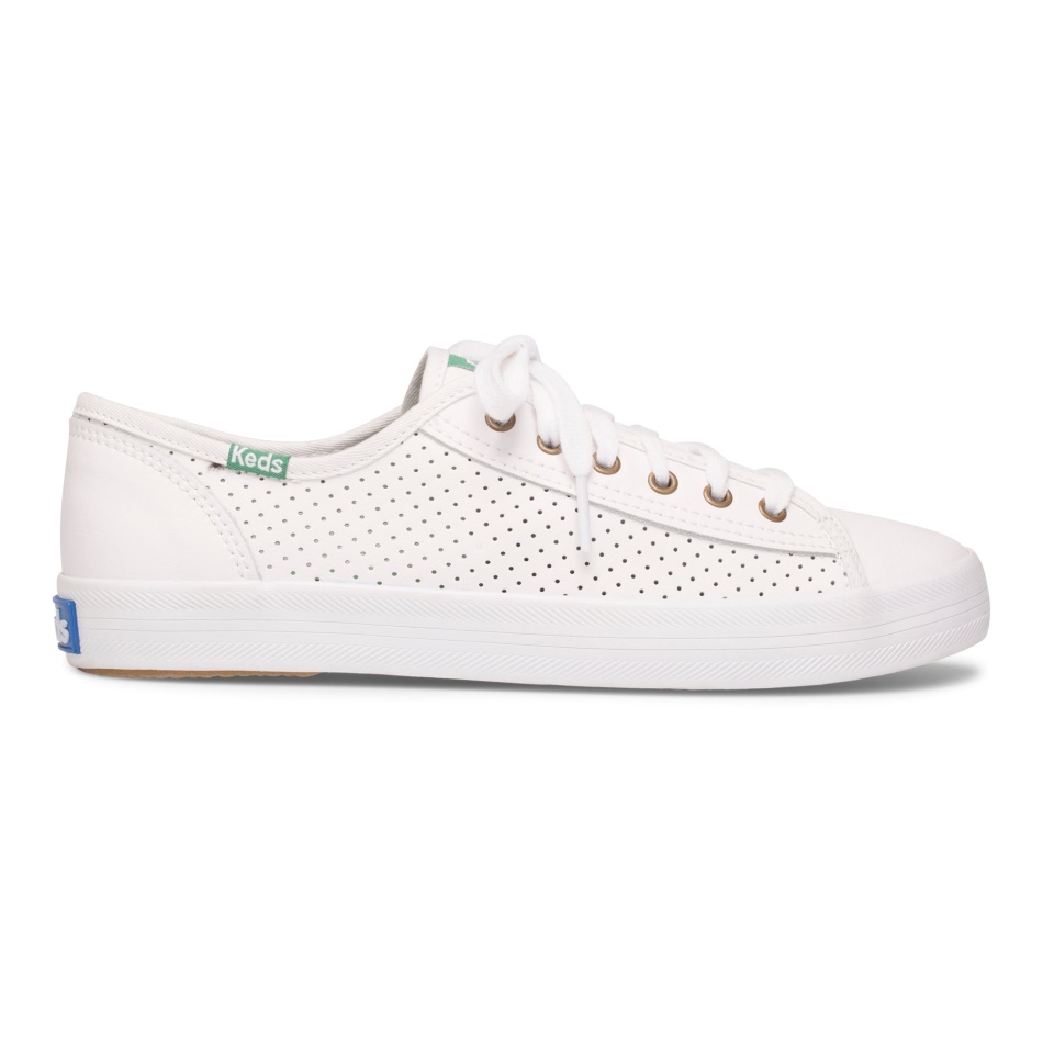Keds Mujer Kickstart Perf Cuero Blanco