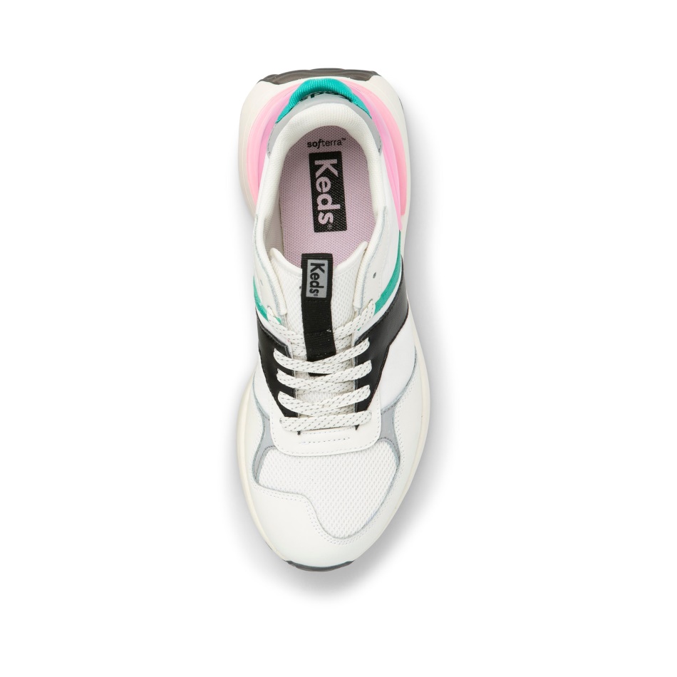 Keds Mujer Tiasa Blanco-negro-rosa