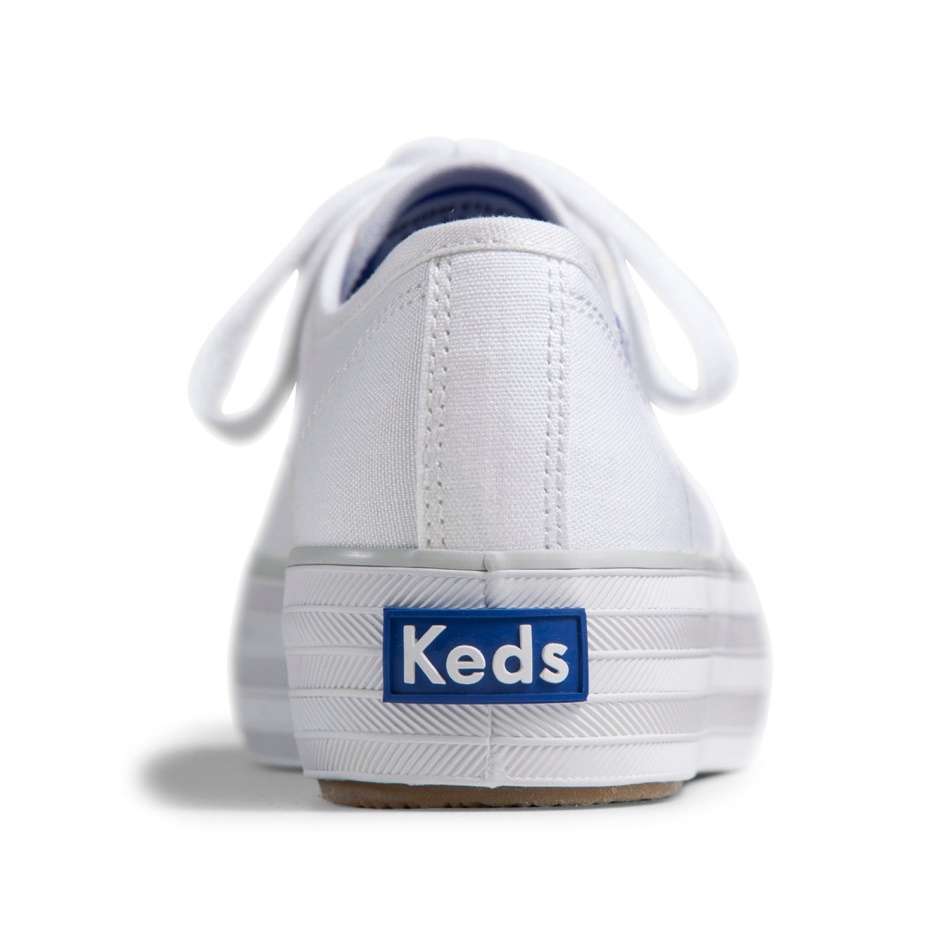 Keds Mujer Triple Cvo Lienzo Blanco