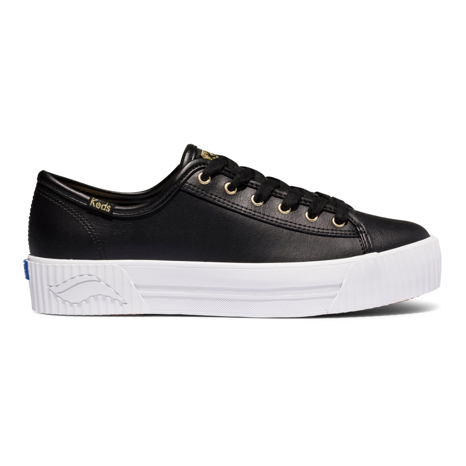 Keds Mujer Triple Kick Amp Cuero Negro
