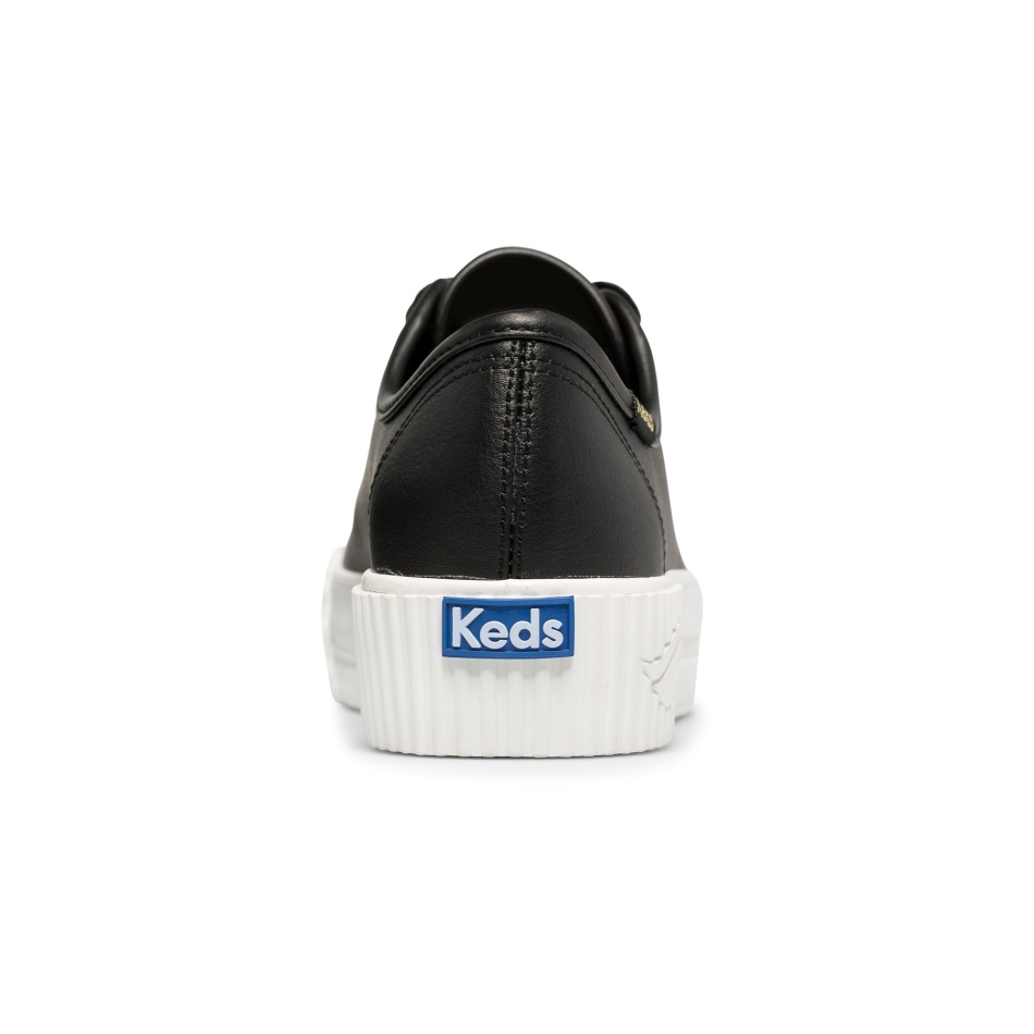 Keds Mujer Triple Kick Amp Cuero Negro