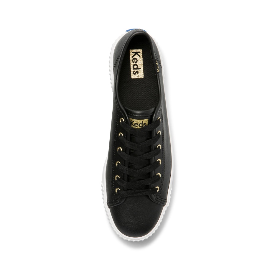 Keds Mujer Triple Kick Amp Cuero Negro