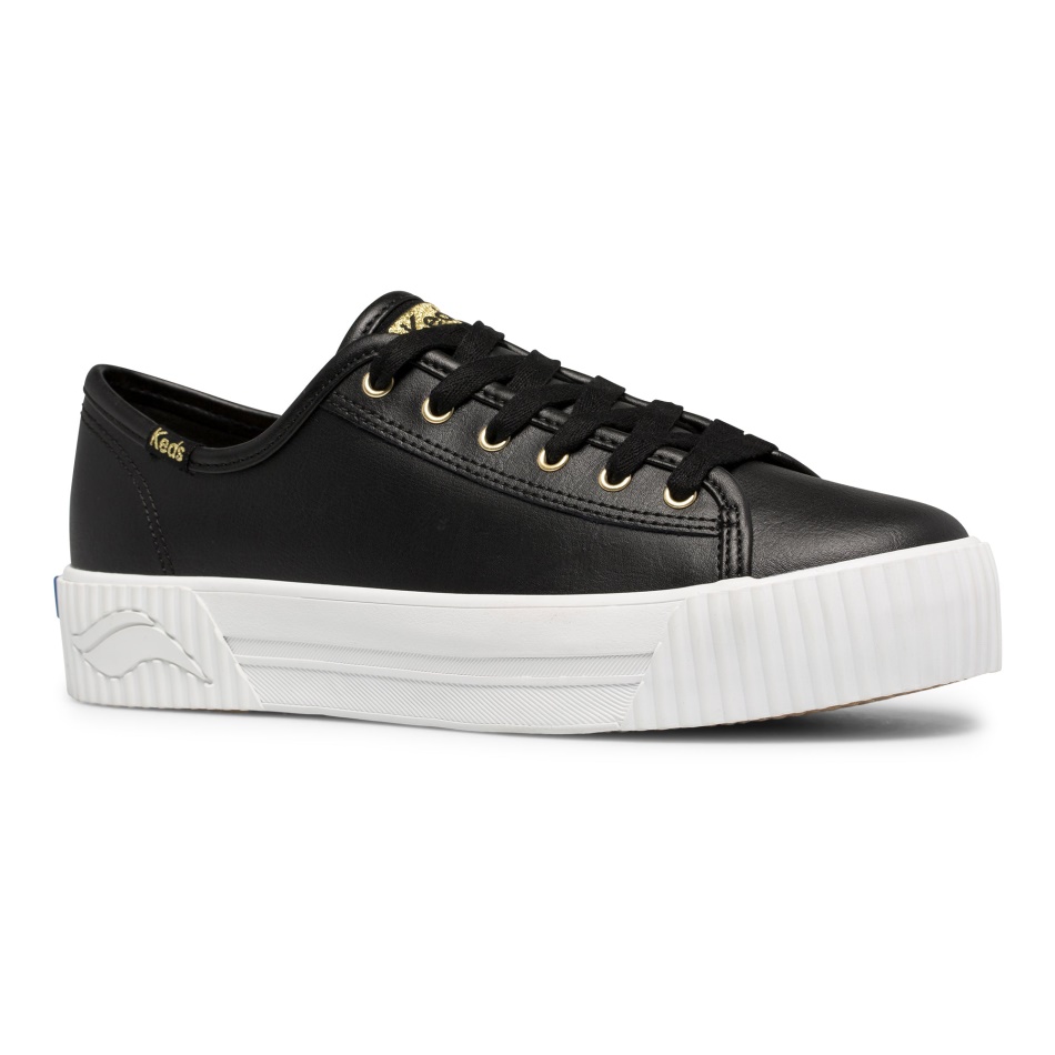 Keds Mujer Triple Kick Amp Cuero Negro