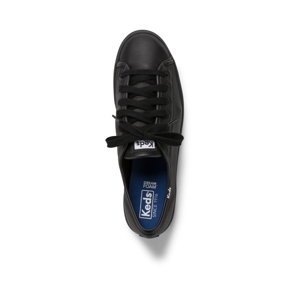 Keds Mujer Triple Kick Cuero Negro
